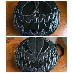 Love Pain and Stitches Pumpkin Kult double-sided crossbody bag